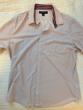 Mizzen+Main Mens Button-Down Short Sleeve Dress Shirt